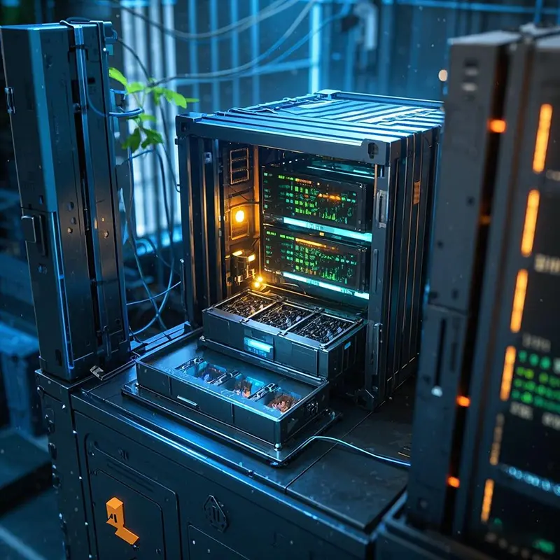 ¿Qué es la tubería para la sala de computadoras con contenedores de moneda virtual?