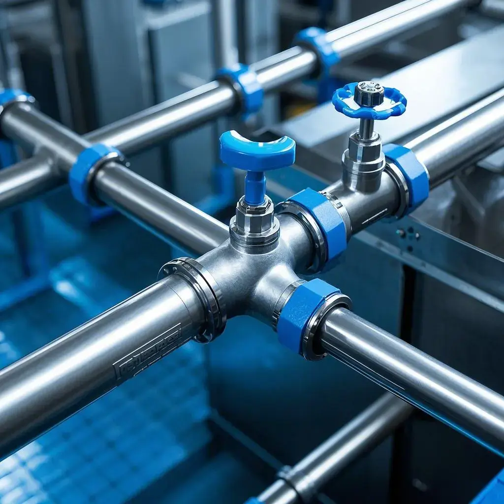 Tubería de acero inoxidable de calidad alimentaria para línea de procesamiento de bebidas
