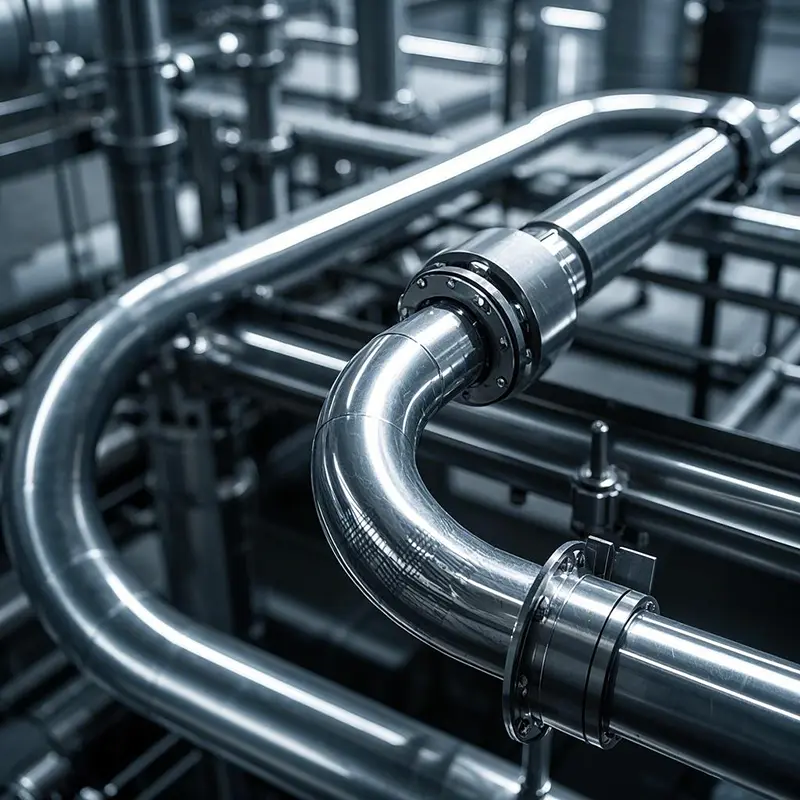 Tubería de acero inoxidable para la industria química